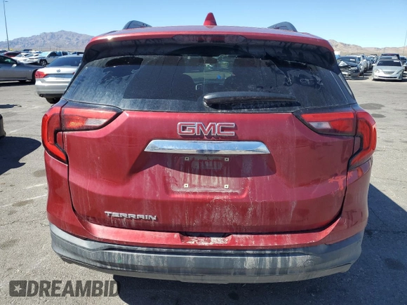 2018 GMC Terrain SLE with VIN 3GKALMEV5JL334315, listed as a Copart auction lot 49848485 with 91,302 mi miles and Salvage Title. Bid and sale history available at carsss.com. Image 6.