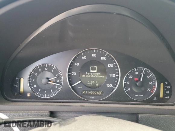 2007 Mercedes-Benz CLK 350 with VIN WDBTJ56H77F216180, listed as a Copart auction lot 80304494 with 116,590 mi miles and Salvage Title. Bid and sale history available at DreamBid. Image 9.