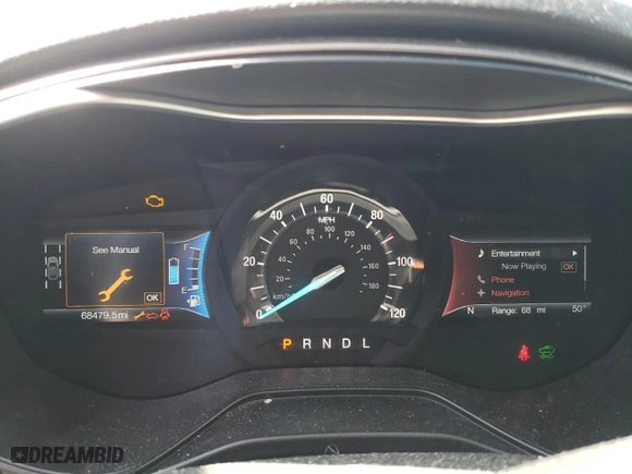 2019 Ford Fusion Hybrid SE with VIN 3FA6P0LU6KR109575, listed as a Copart auction lot 53503985 with 68,479 mi miles and Clean Title. Bid and sale history available at carsss.com. Image 9.