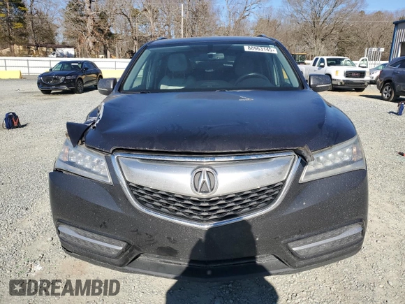 2015 Acura MDX with VIN 5FRYD3H24FB014281, listed as a Copart auction lot 88963145 with 219,167 mi miles and Salvage title. Bid and sale history available at DreamBid. Image 5.