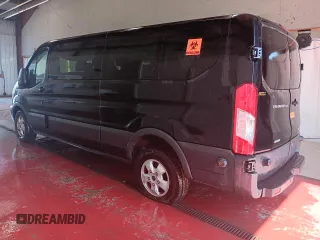 2018 Ford Transit Passenger XL with VIN 1FBZX2YG9JKA79775, listed as a Copart auction lot 60044743 with 57,404 mi miles and Salvage Title. Bid and sale history available at DreamBid. Image 2.