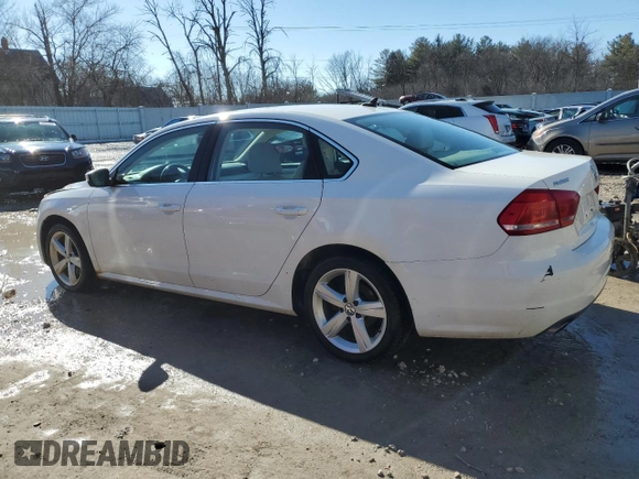 2013 Volkswagen Passat SE with VIN 1VWBH7A36DC139893, listed as a Copart auction lot 46299765 with 100,322 mi miles and Clean Title. Bid and sale history available at carsss.com. Image 2.