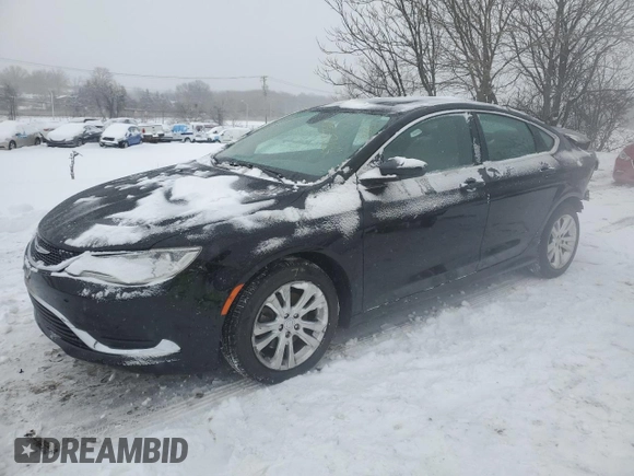 2015 Chrysler 200 Limited z VIN 1C3CCCAB2FN527267, wystawiony jako Copart lot #58697625 z przebiegiem 142 170 mil mil oraz Szkoda całkowita • Salvage title. Historia ofert i sprzedaży dostępna na DreamBid. Obrazek 1.