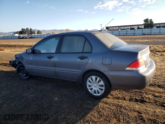 2006 Mitsubishi Lancer ES with VIN JA3AJ26E36U003801, listed as a Copart auction lot 80592774 with 212,275 mi miles and Salvage Title. Bid and sale history available at carsss.com. Image 2.