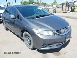 2013 Honda Civic LX with VIN 19XFB2F53DE260019, listed as a IAAI auction lot 41982113 with 373,108 mi miles and . Bid and sale history available at DreamBid. Image 1.