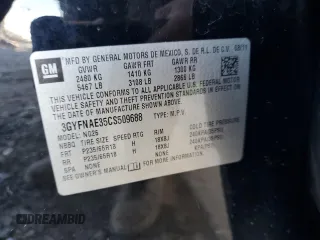 2012 Cadillac SRX Luxury Collection with VIN 3GYFNAE35CS509688, listed as a Copart auction lot 87030414 with 251,085 mi miles and Salvage Title. Bid and sale history available at carsss.com. Image 13.