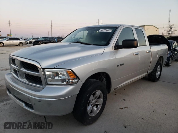 2009 Dodge 1500 SLT with VIN 1D3HB18P39S796191, listed as a Copart auction lot 48573445 with 126,258 mi miles and Salvage Title. Bid and sale history available at carsss.com. Image 1.