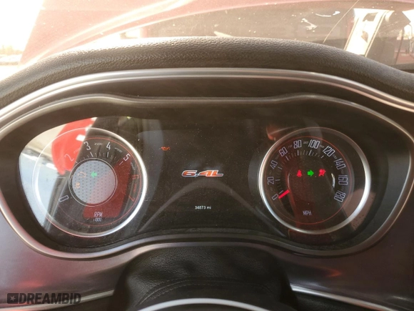 2019 Dodge Challenger R/T Scat Pack with VIN 2C3CDZFJ0KH505772, listed as a Copart auction lot 49321775 with 34,873 mi miles and Salvage Title. Bid and sale history available at carsss.com. Image 9.
