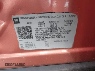 2021 GMC Terrain SLE with VIN 3GKALMEV0ML307124, listed as a IAAI auction lot 42049275 with 88,924 mi miles and . Bid and sale history available at carsss.com. Image 9.