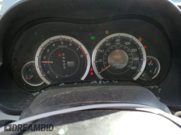 2010 Acura TSX with VIN JH4CU2F67AC031320, listed as a Copart auction lot 48221555 with 267,916 mi miles and Salvage Title. Bid and sale history available at carsss.com. Image 9.