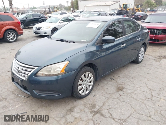 2015 Nissan Sentra S with VIN 3N1AB7APXFY277095, listed as a IAAI auction lot 42040176 with 188,763 mi miles. Bid and sale history available at carsss.com. Image 2.