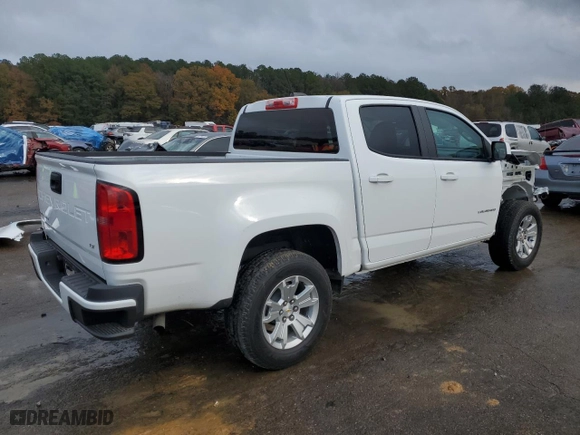 2022 Chevrolet Colorado 2WD LT with VIN 1GCGSCEA5N1298722, listed as a Copart auction lot 82995634 with 14,378 mi miles and Salvage Title. Bid and sale history available at carsss.com. Image 3.