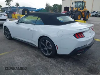 2025 Ford Mustang EcoBoost with VIN 1FAGP8UH2S5105708, listed as a IAAI auction lot 41907655 with 342 mi miles. Bid and sale history available at carsss.com. Image 3.