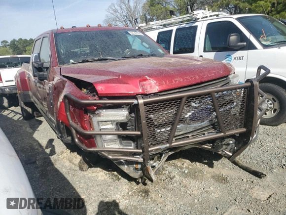 2017 Ford F-350 Lariat with VIN 1FT8W3DT9HEE94266, listed as a Copart auction lot 50148155 with 71,170 mi miles and Salvage title. Bid and sale history available at DreamBid. Image 4.