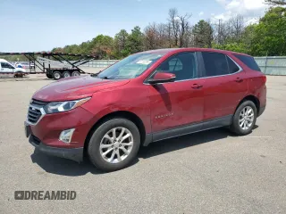 2021 Chevrolet Equinox LT with VIN 2GNAXUEV0M6152053, listed as a Copart auction lot 59130255 with 57,596 mi miles and Salvage title. Bid and sale history available at DreamBid. Image 1.