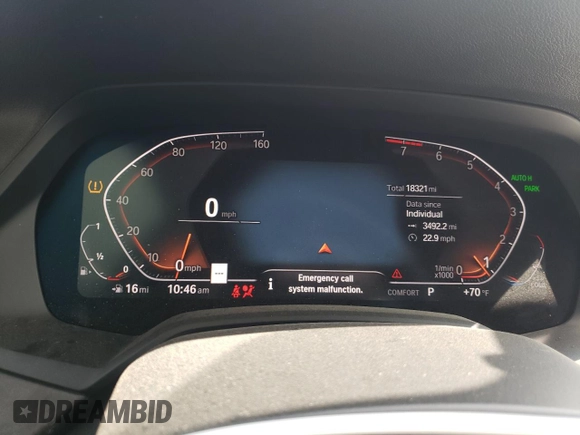 2021 BMW X5 z VIN NJ1541E, wystawiony jako Copart lot #37990264 z przebiegiem 18 321 mil mil oraz Szkoda całkowita • Salvage title. Historia ofert i sprzedaży dostępna na DreamBid. Obrazek 9.
