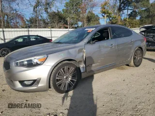 2015 Kia Cadenza Premium with VIN KNALN4D70F5174513, listed as a Copart auction lot 82004574 with 0 mi miles and Salvage Title. Bid and sale history available at carsss.com. Image 1.