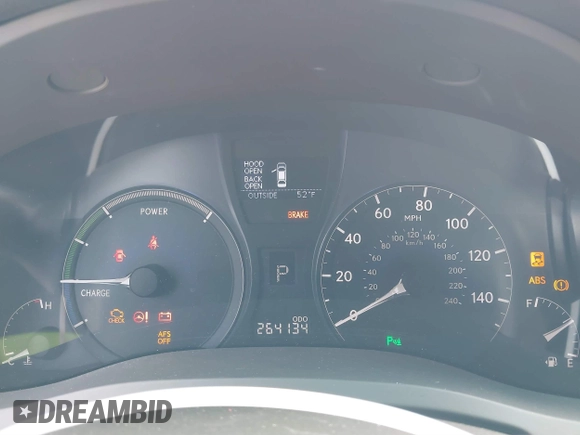 2010 Lexus RX 450h with VIN JTJBC1BA5A2408301, listed as a IAAI auction lot 41801639 with 264,134 mi miles and . Bid and sale history available at DreamBid. Image 7.