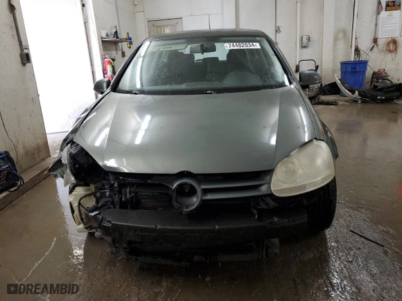 2007 Volkswagen Rabbit with VIN WVWBR71K37W087603, listed as a Copart auction lot 74482034 with 186,051 mi miles and Salvage Title. Bid and sale history available at carsss.com. Image 5.
