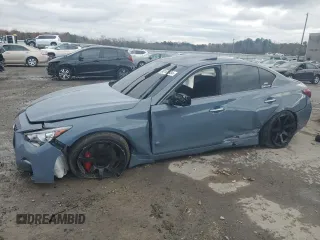 2023 Infiniti Q50 Red Sport 400 z VIN JN1FV7DR3PM590598, wystawiony jako Copart lot #80161934 z przebiegiem 18 949 mil mil oraz Szkoda całkowita • Salvage title. Historia ofert i sprzedaży dostępna na DreamBid. Obrazek 1.
