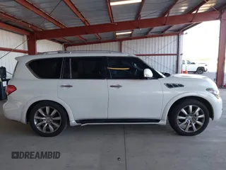 2012 Infiniti QX56 8-passenger with VIN JN8AZ2ND0C9715396, listed as a IAAI auction lot 41267602 with 206,630 mi miles and . Bid and sale history available at DreamBid. Image 14.