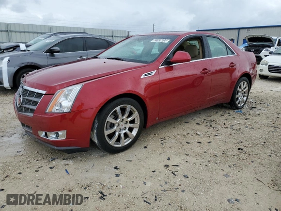 2009 Cadillac CTS AWD w/1SA with VIN 1G6DG577990129125, listed as a Copart auction lot 74053194 with 0 mi miles and Salvage Title. Bid and sale history available at carsss.com. Image 1.