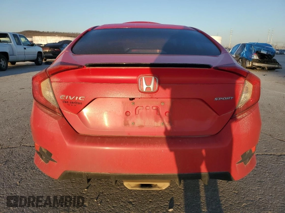 2020 Honda Civic Sedan Sport with VIN 2HGFC2F81LH519005, listed as a Copart auction lot 48632375 with 127,160 mi miles and Salvage Title. Bid and sale history available at carsss.com. Image 6.