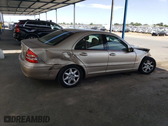 2002 Mercedes-Benz C 230/260/280/320 z VIN WDBRF61J12F232217, wystawiony jako Copart lot #58624275 z przebiegiem 90 495 mil mil oraz Szkoda całkowita • Salvage title. Historia ofert i sprzedaży dostępna na DreamBid. Obrazek 3.