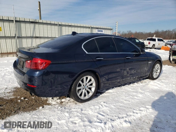 2014 BMW 5 Series 535i xDrive with VIN WBA5B3C54ED533572, listed as a Copart auction lot 89308205 with 130,486 mi miles and Salvage Title. Bid and sale history available at carsss.com. Image 3.