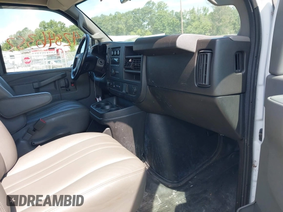 2019 Chevrolet Express Cargo with VIN 1GCWGAFPXK1240332, listed as a IAAI auction lot 42846352 with 99,506 mi miles and . Bid and sale history available at DreamBid. Image 5.