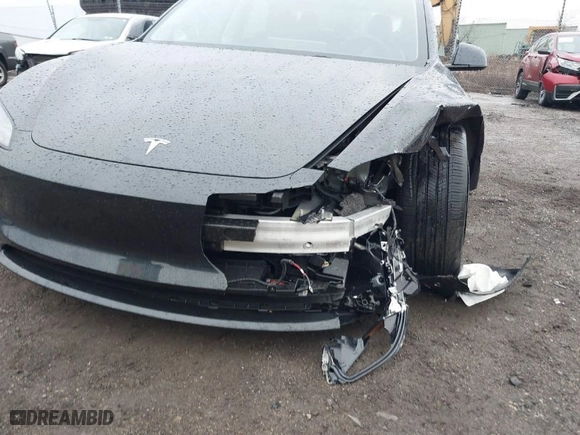 2025 Tesla Model 3 Long Range with VIN 5YJ3E1EB6SF878888, listed as a IAAI auction lot 41451317 with 732 mi miles. Bid and sale history available at carsss.com. Image 15.