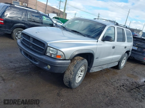2002 Dodge Durango Sport with VIN 1B4HS38N92F195561, listed as a IAAI auction lot 41423184 with 179,433 mi miles. Bid and sale history available at carsss.com. Image 2.