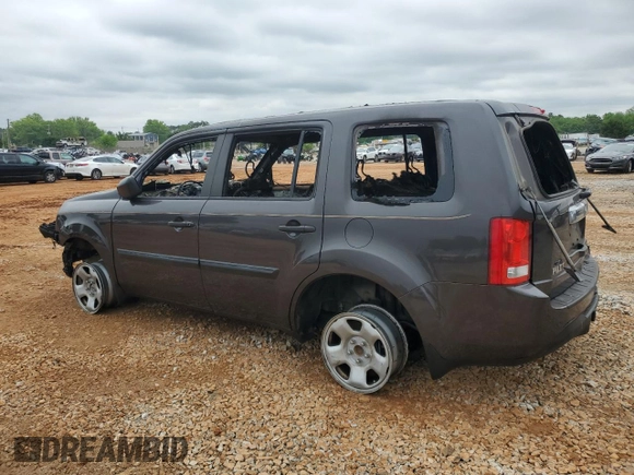 2014 Honda Pilot LX with VIN 5FNYF3H27EB010848, listed as a Copart auction lot 54409935 with Not provided miles and Non repairable. Bid and sale history available at DreamBid. Image 2.