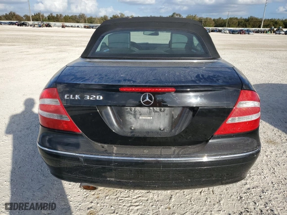 2005 Mercedes-Benz CLK-Class 3.2L with VIN WDBTK65G75T053993, listed as a Copart auction lot 75085164 with 0 mi miles and Salvage Title. Bid and sale history available at carsss.com. Image 6.