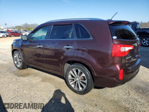2015 Kia Sorento SX with VIN 5XYKW4A73FG574329, listed as a Copart auction lot 45557995 with 176,384 mi miles and Salvage Title. Bid and sale history available at carsss.com. Image 2.