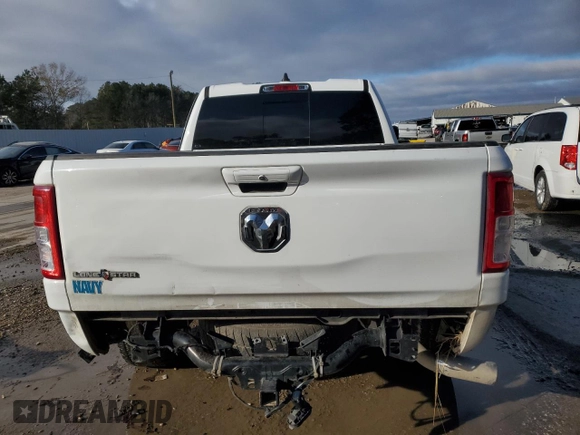 2020 Ram 1500 Big Horn with VIN 1C6RREBG8LN107736, listed as a Copart auction lot 86060394 with 86,627 mi miles and Salvage Title. Bid and sale history available at carsss.com. Image 6.