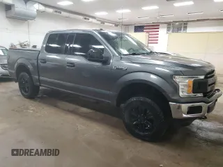 2018 Ford F-150 XL with VIN 1FTEW1E56JFD53534, listed as a Copart auction lot 53043895 with 182,396 mi miles and Clean title. Bid and sale history available at DreamBid. Image 4.