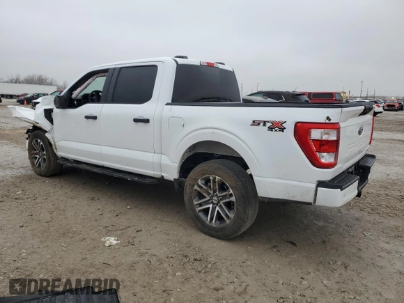 2023 Ford F-150 XL with VIN 1FTEW1EPXPKF33908, listed as a Copart auction lot 44173875 with 27,678 mi miles and Salvage Title. Bid and sale history available at carsss.com. Image 2.
