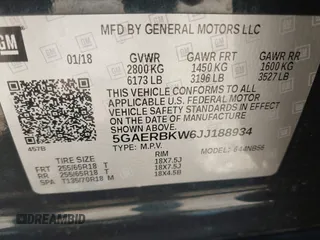 2018 Buick Enclave Essence with VIN 5GAERBKW6JJ188934, listed as a IAAI auction lot 41971562 with 94,210 mi miles and . Bid and sale history available at carsss.com. Image 9.