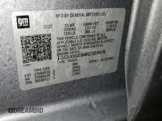 2024 Chevrolet Silverado 1500 LTZ with VIN 1GCUDGE84RZ104576, listed as a Copart auction lot 51323015 with 17,263 mi miles and Salvage Title. Bid and sale history available at DreamBid. Image 15.