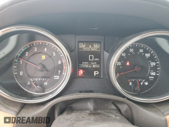 2013 Jeep Grand Cherokee Overland with VIN 1C4RJFCT7DC522416, listed as a Copart auction lot 44614375 with 170,786 mi miles and Salvage Title. Bid and sale history available at carsss.com. Image 9.
