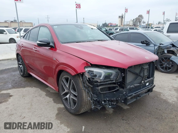 2023 Mercedes-Benz GLE 53 AMG with VIN 4JGFD6BBXPA902431, listed as a IAAI auction lot 40460079 with 17,617 mi miles and . Bid and sale history available at DreamBid. Image 1.