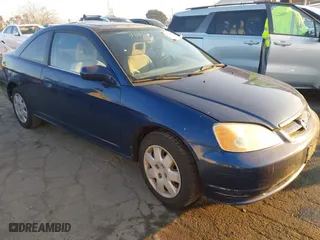 2002 Honda Civic EX with VIN 1HGEM21012L097748, listed as a IAAI auction lot 41291636 with 181,824 mi miles. Bid and sale history available at carsss.com. Image 1.