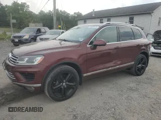 2017 Volkswagen Touareg Wolfsburg Edition с VIN WVGRF7BPXHD005361, выставлен на аукционе Copart как лот 59959415 с пробегом 24 982 миль миль и Списание • Salvage title. История ставок и продаж доступна на DreamBid. Изображение 1.