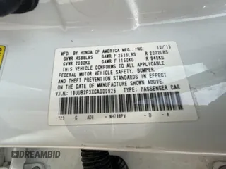 2016 Acura TLX V6 z VIN 19UUB2F3XGA000926, wystawiony jako Copart lot #60142835 z przebiegiem 153 006 mil mil oraz Czysty tytuł • Clean title. Historia ofert i sprzedaży dostępna na DreamBid. Obrazek 10.