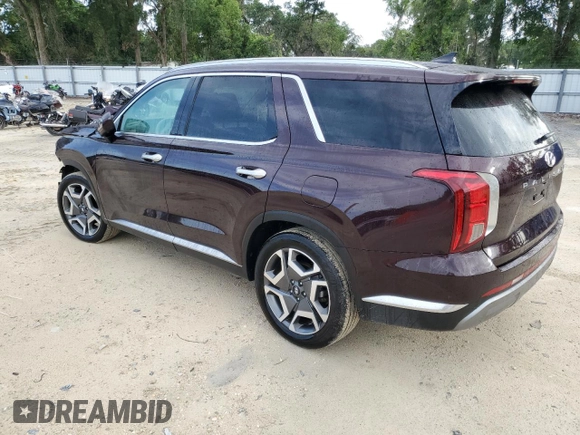 2024 Hyundai Palisade Limited z VIN KM8R5DGEXRU720618, wystawiony jako Copart lot #59579425 z przebiegiem 44 072 mil mil oraz Czysty tytuł • Clean title. Historia ofert i sprzedaży dostępna na DreamBid. Obrazek 2.