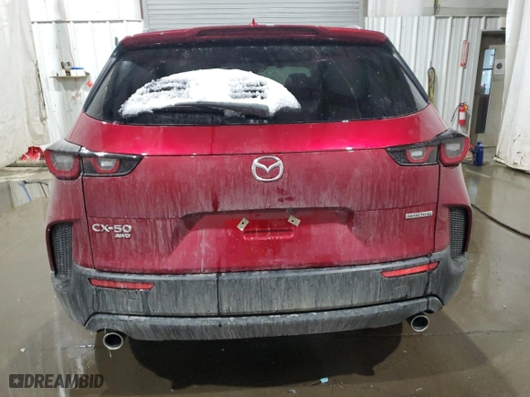 2025 Mazda CX-50 2.5 S Premium Package with VIN 7MMVABDM5SN321646, listed as a Copart auction lot 42547435 with 0 mi miles and Salvage Title. Bid and sale history available at carsss.com. Image 6.