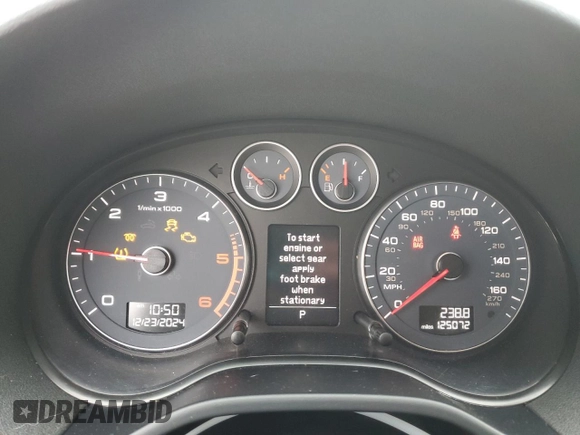 2011 Audi A3 2.0 TDI Premium Plus with VIN WAUKJAFM7BA130177, listed as a Copart auction lot 86057064 with 125,072 mi miles and Non Repairable. Bid and sale history available at carsss.com. Image 9.