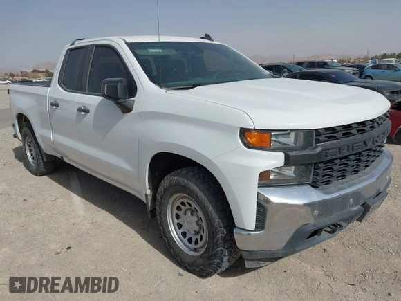 2020 Chevrolet Silverado 1500 Work Truck with VIN 1GCRWAEH1LZ335908, listed as a IAAI auction lot 41720573 with 190,380 mi miles and . Bid and sale history available at DreamBid. Image 1.