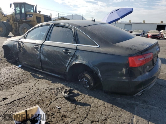 2013 Audi A6 3.0T Prestige with VIN WAUHGAFC5DN158510, listed as a Copart auction lot 63519994 with 115,196 mi miles and Salvage Title. Bid and sale history available at carsss.com. Image 2.